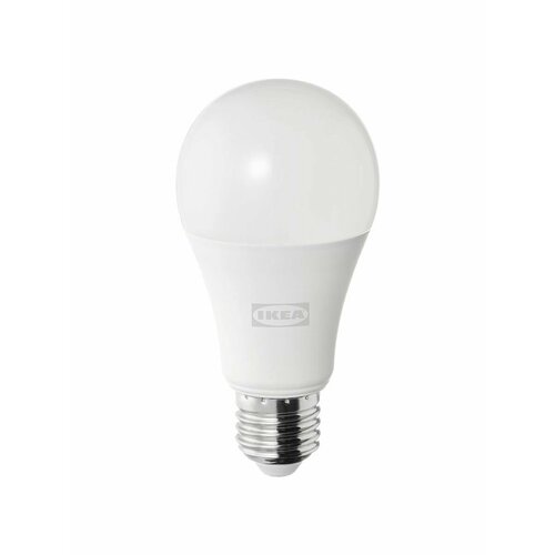 Лампа светодиодная 60 мм E27 9.5 Вт 2700 К 2 шт шарообразная регулируемая IKEA SOLHETTA солхетта