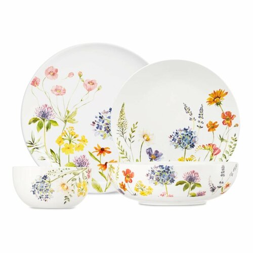 Сервиз столовый Decor de table Полевые цветы на 6 персон 20 предметов, керамика