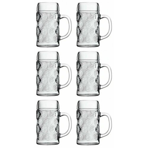 Пивная кружка стеклянная Pub, 625 мл, 6 штук