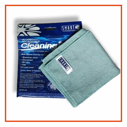 Салфетка для уборки Smart Microfiber System, универсальная, зеленая, микрофибра, 32 х 31 см