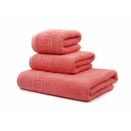 Набор банных полотенец 3 шт 40x70 см, 50х90 см, 70x140 см. Хлопок 100% 430г/м2