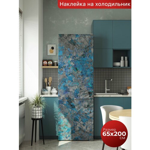 Самоклеящаяся пленка на холодильник 65х200 см. Интерьерная наклейка для кухни. Декоративная наклейка для мебели.