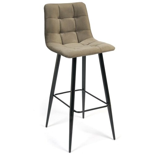 Комплект стульев барных TetChair CHILLY (mod.7095б) (14 351) TetChair ткань/металл, 50х44х104 см, высота до сиденья 76 см, темно-серый barkhat 14/черный