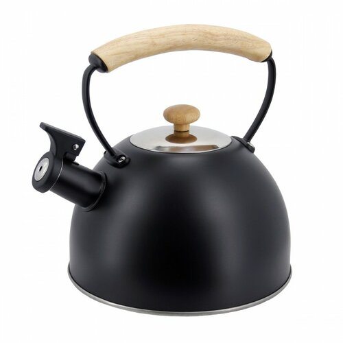 Pomi d'Oro Чайник со свистком Napoli P-650206, 2 л, черный