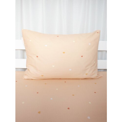 COROCOCO Наволочка на молнии Разноцветные сердечки 40х60