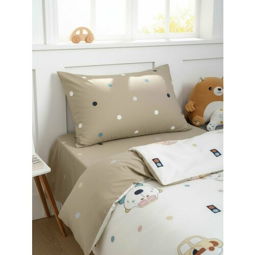 COROCOCO Наволочка на молнии Разноцветный горошек 40х60