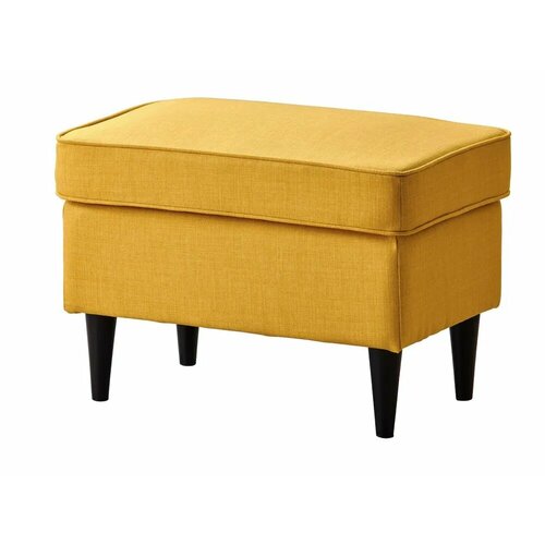 Пуф для ног, рогожка, желтый, Тайвас (Ikea Strandmon) 60x44x40 см