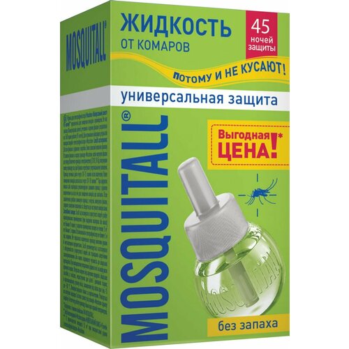 Жидкость для фумигатора Mosquitall от комаров 45 ночей, 30мл
