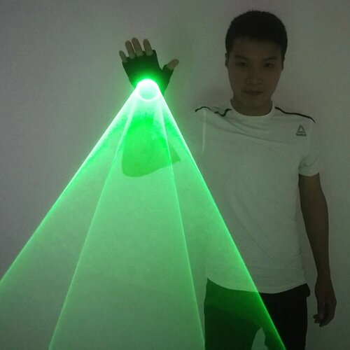 TEMLASER Зелёные Лазерные Перчатки, Right Hand