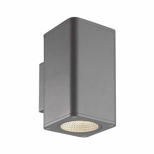 Arlight Светильник LGD-EVO-WALL-TWIN-S100x100-2x12W Warm3000 (GR, 44 deg, 230V)