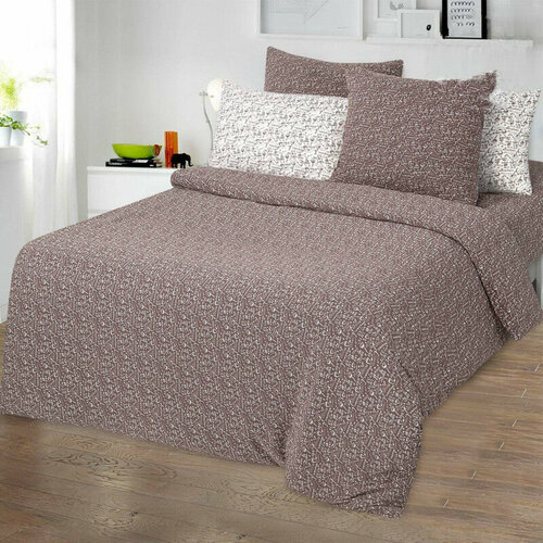 Пододеяльник 145х215 см трикотаж Эспрессо темный