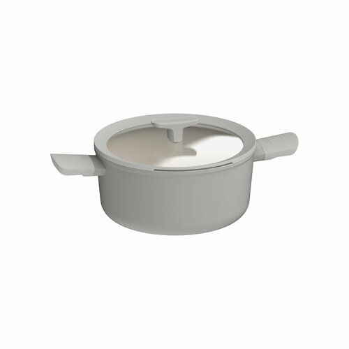 Кастрюля с крышкой 24см 4,4л серии BergHOFF Leo Balance Moonmist (высота стенок 11,5см)