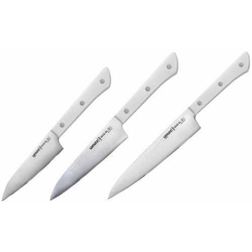 Набор ножей Samura Harakiri SHR-0310, белый/серебристый