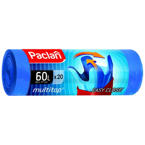 Мешки для мусора  Paclan Multitop 60 л (20 шт.) 60 л 20 шт. 1 шт. 14 мкм синий