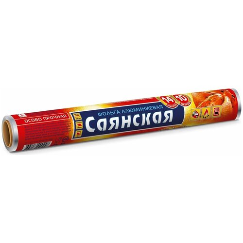 Фольга универсальная Саянская фольга особо прочная, 10 х 29 см