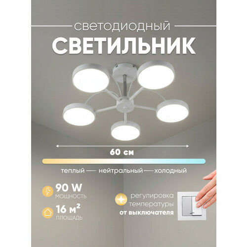 Светильник потолочный светодиодный Moderli V10969-CL Scandi