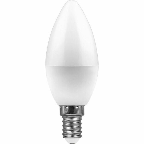 Лампа светодиодная Feron E14 9W 2700K Свеча Матовая LB-570 10 штук В комплекте