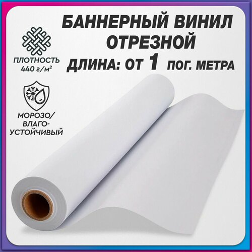 Баннерная ткань на отрез / Плотность 440 г/м2 / 2.5x3 пгм.