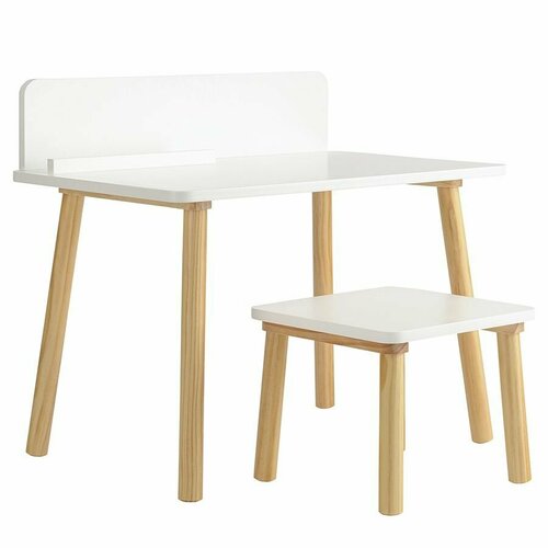 Набор детской мебели "Grete" белого цвета: стульчик и стол