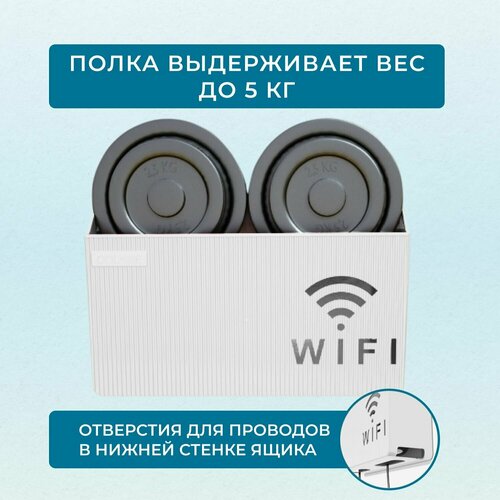Полка подставка для Wi-Fi роутера настенная