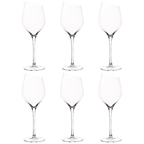 Бокал для белого вина, Kuchenland, 460 мл, 6 шт, стекло Crystal glass, Charm L