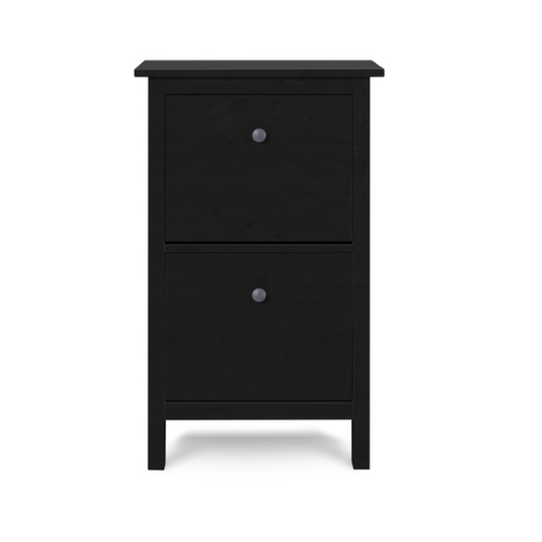 Шкаф для обуви/обувница галошница в прихожую Хемнэс Hemnes/ Кымор, 59х101х22см, черный