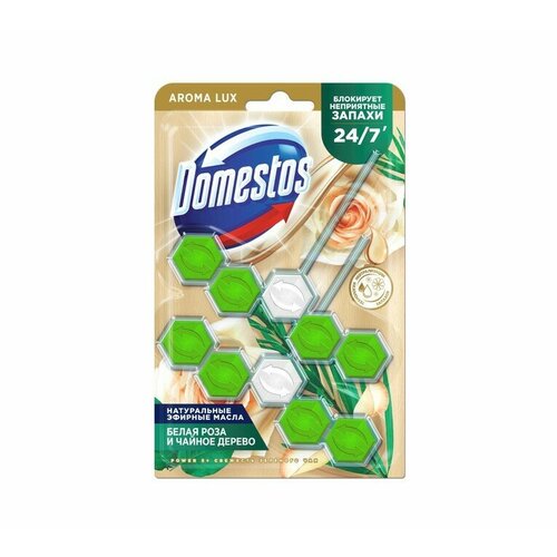 Domestos блок для очищения унитаза Power 5 Зеленый чай 2х50г