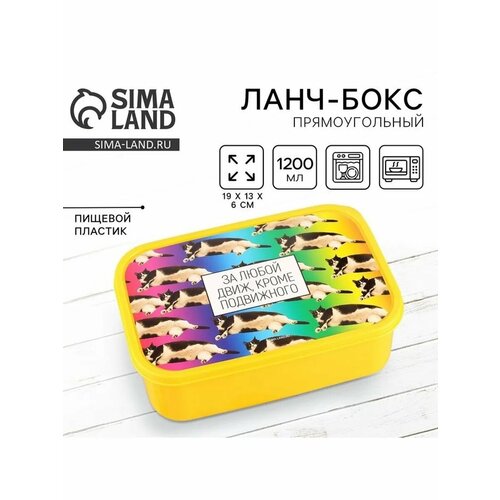 Ланч-бокс прямоугольный «За любой движ, кроме подвижного», 1