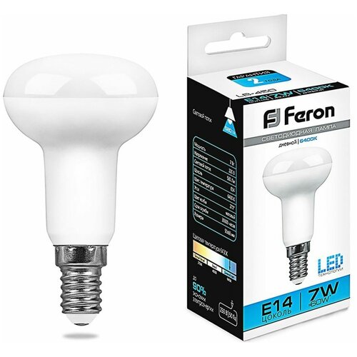 FERON Лампа светодиодная LB-450 E14 7W 6400K 25515
