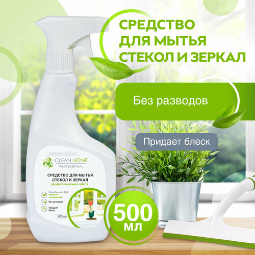 Для мытья стекол и зеркал Clean Home, 500 мл, 560 г