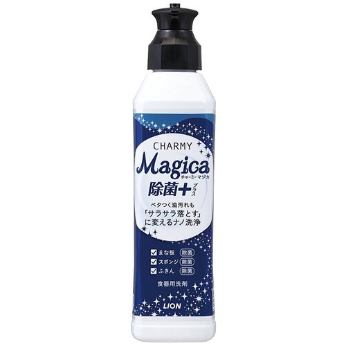 LION Жидкость для мытья посуды Charmy Magica+ Зеленые цитрусы, 0.22 л, 0.22 кг