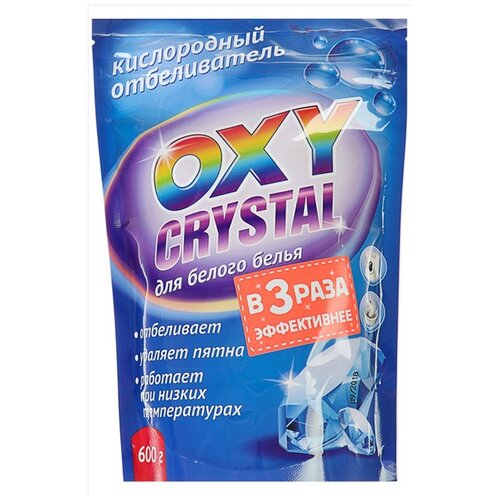Отбеливатель-пятновыводитель Greenfield Oxy crystal, пакет, 600 мл, 600 г