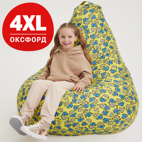 Кресло-мешок груша Bean Joy, размер XXXXL, оксфорд, Миньоны