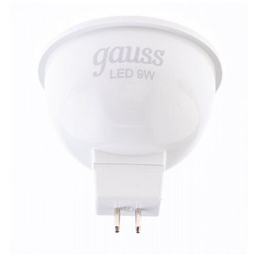 Лампа светодиодная GAUSS 9Вт GU5.3 LED 830Лм 3000К MR16 рефлектор прозрачный