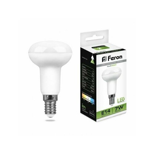 Лампа Feron LB-450 E14 7Вт холодный белый свет 3м² матовая 30тыс. ч