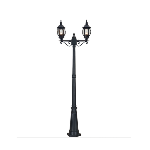 Светильник садово-парковый Feron 8114/PL8114 столб 2*100W E27 230V, черный арт. 11213