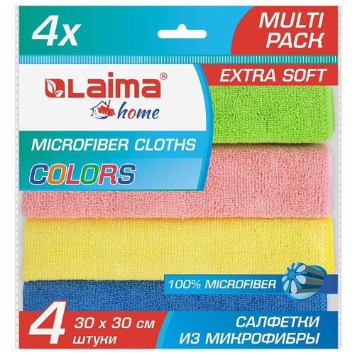 Салфетка из плотной микрофибры 30х30 см 