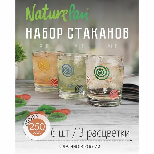 Набор стаканов низких 