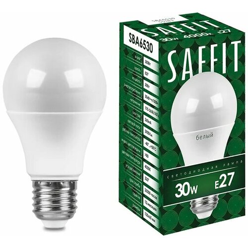 Светодиодная лампа SAFFIT SBA6530 Шар E27 30W 2700K
