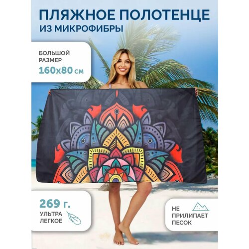 Пляжное полотенце из микрофибры 160x80