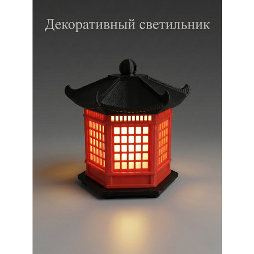 Домик-ночник светодиодный, 7х6х6,5 см, японский домик