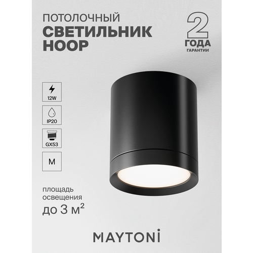 Потолочный светильник Maytoni Technical Hoop C086CM-GX53-MRD-B