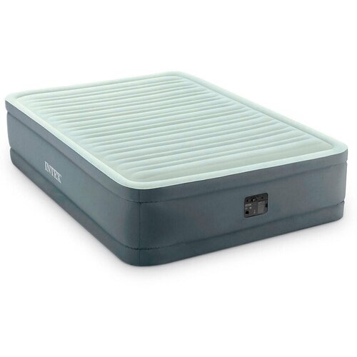 Надувная кровать Intex PremAire Elevated Airbed (64904) светло-темно-серый 137 см