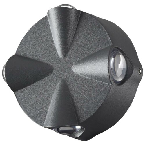 Уличный настенный светильник Novotech Calle 358939, LED, 4Вт, кол-во ламп:4шт, Серый
