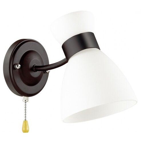 Бра Lumion Wilma 4534/1W, E27, 60 Вт, черный/белый