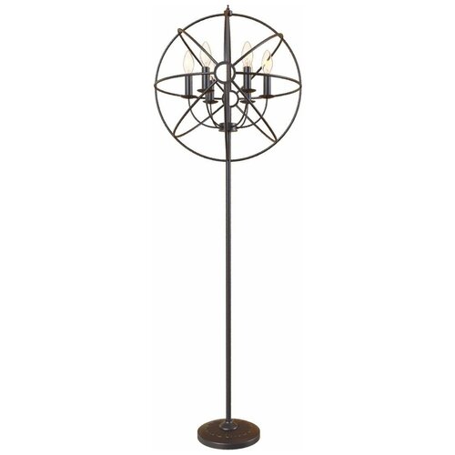 Торшер LOFT IT Foucaults orb LOFT1192F, E14 56 см 175 см черный 240 Вт
