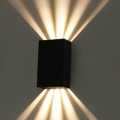 Фасадный светильник Arte Lamp ALGOL A5640AL-2BK / LED / 2х30Вт / IP65 / 4200К / черный