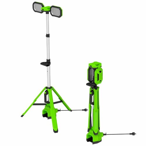 Аккумуляторная осветительная мачта Greenworks GPT-STL, с возможность работы от сети, 24 В, 3000 лм, без АКБ и ЗУ, 3503207