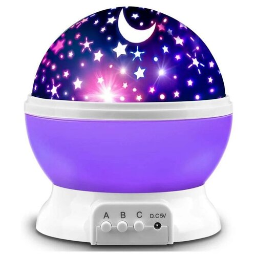 Ночник-проектор Star Master Звездное небо 012-1361, фиолетовый