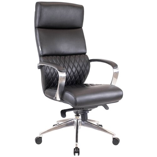 Компьютерное кресло Everprof President для руководителя, обивка: натуральная кожа/искусственная кожа, цвет: черный